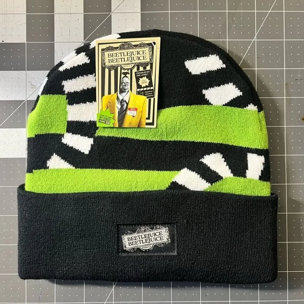 BEETLEJUICE Stocking Hat NWT - Picture 1 of 5